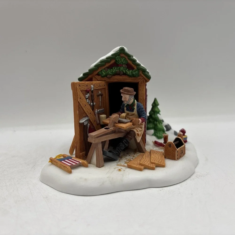 Department 56 1999 HVC New England Village The Woodworker 56.56619 Vintage